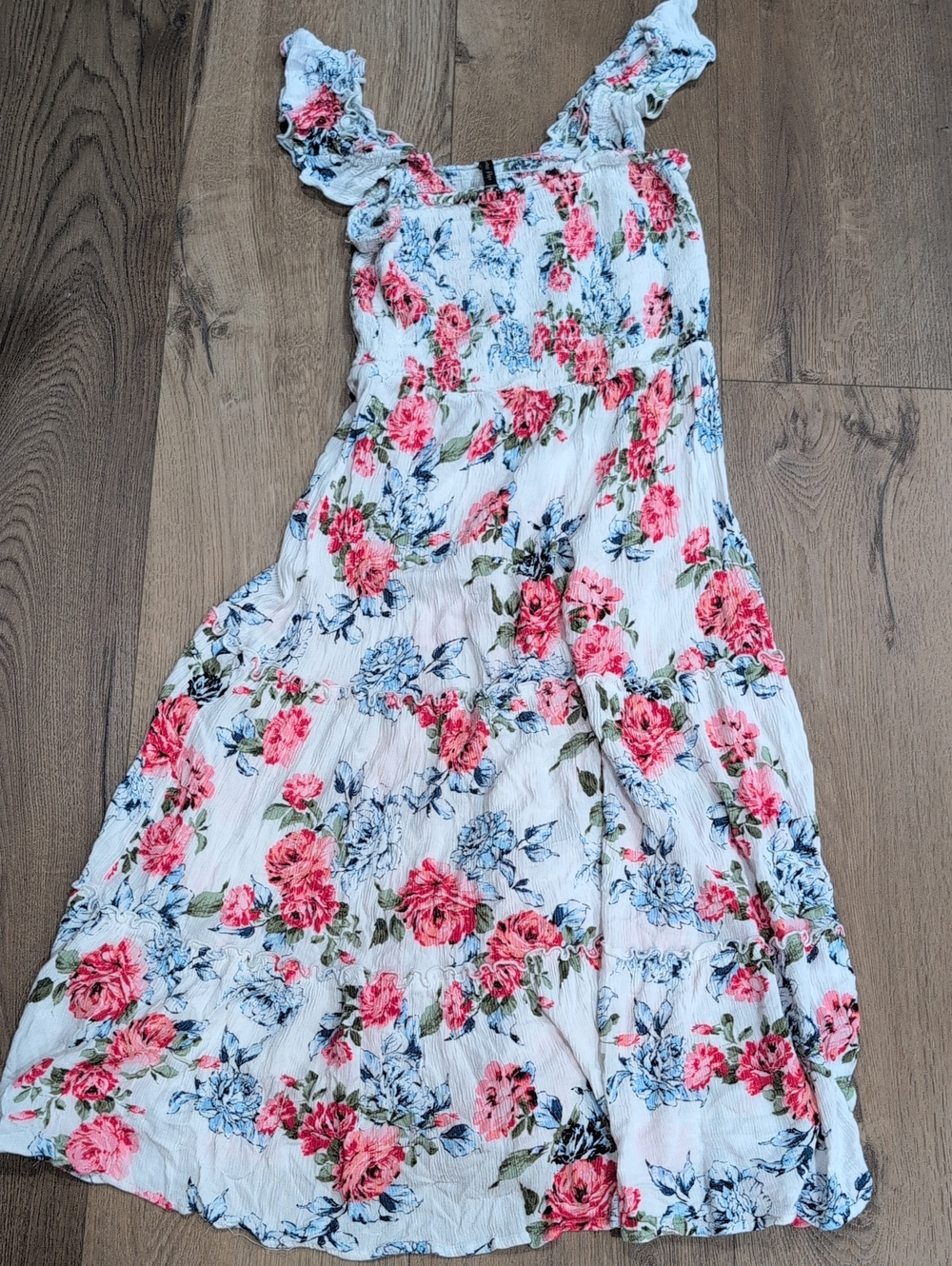Floral White Pink Sundress